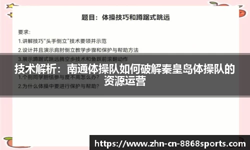 技术解析：南通体操队如何破解秦皇岛体操队的资源运营